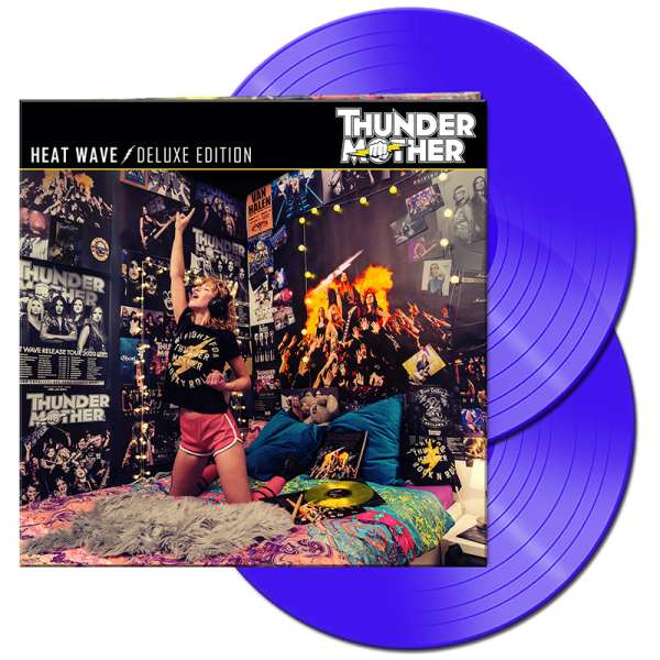 THUNDERMOTHER - Heat Wave (Deluxe Edition) - Gatefold CLEAR BLUE 2-LP