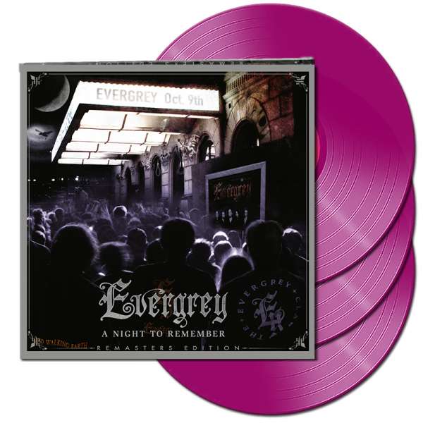 EVERGREY - A Night to Remember - Live 2004 (Remasters Edition) - Ltd. Gatefold CLEAR PURPLE 3-LP
