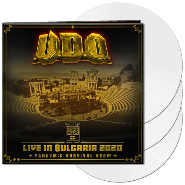 U.D.O. - Live in Bulgaria 2020 – Pandemic Survival Show - Ltd. Gatefold WHITE 3-LP