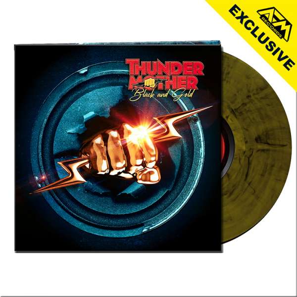 THUNDERMOTHER - Black And Gold - Ltd. Gatefold GOLD/BLACK MARBLED LP - Shop Exclusive!