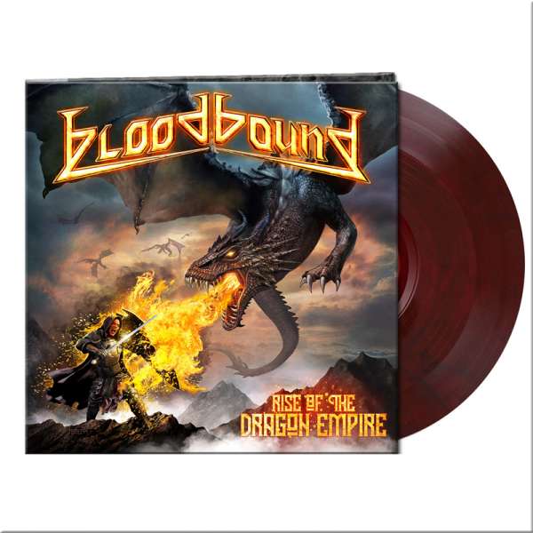 BLOODBOUND - Rise Of The Dragon Empire - Ltd. Gatefold CLEAR RED/BLACK MARBLED LP