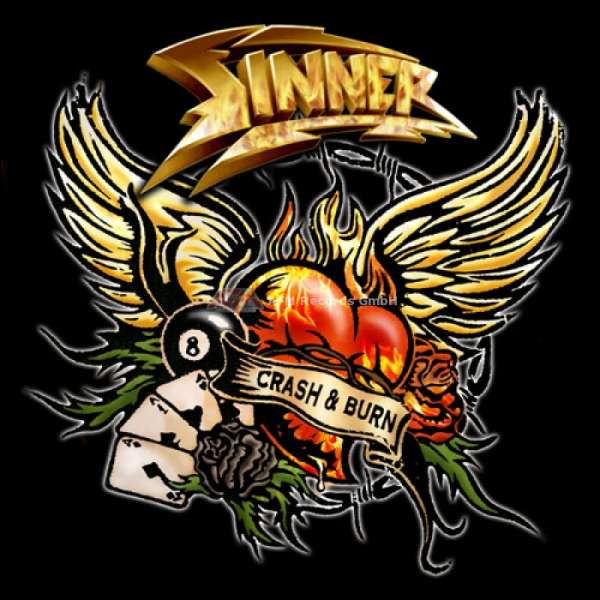 SINNER - Crash &amp; Burn - CD Jewelcase