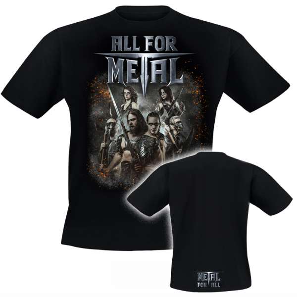 ALL FOR METAL - Legends Band - T-Shirt (Sizes S-XXXL)