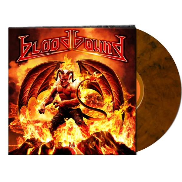 BLOODBOUND - Stormborn - Ltd. Gatefold CLEAR ORANGE/BLACK MARBLED LP
